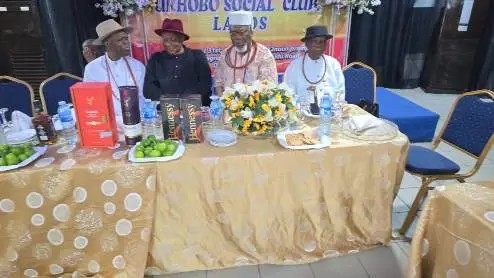 Urhobo Social Club Lagos leaders and elders at the high table